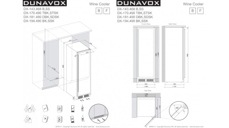 Винный шкаф Dunavox DX-143.468SS